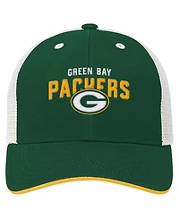 Outerstuff Big Boys and Girls Green Bay Packers Core Lockup Trucker Adjustable Hat