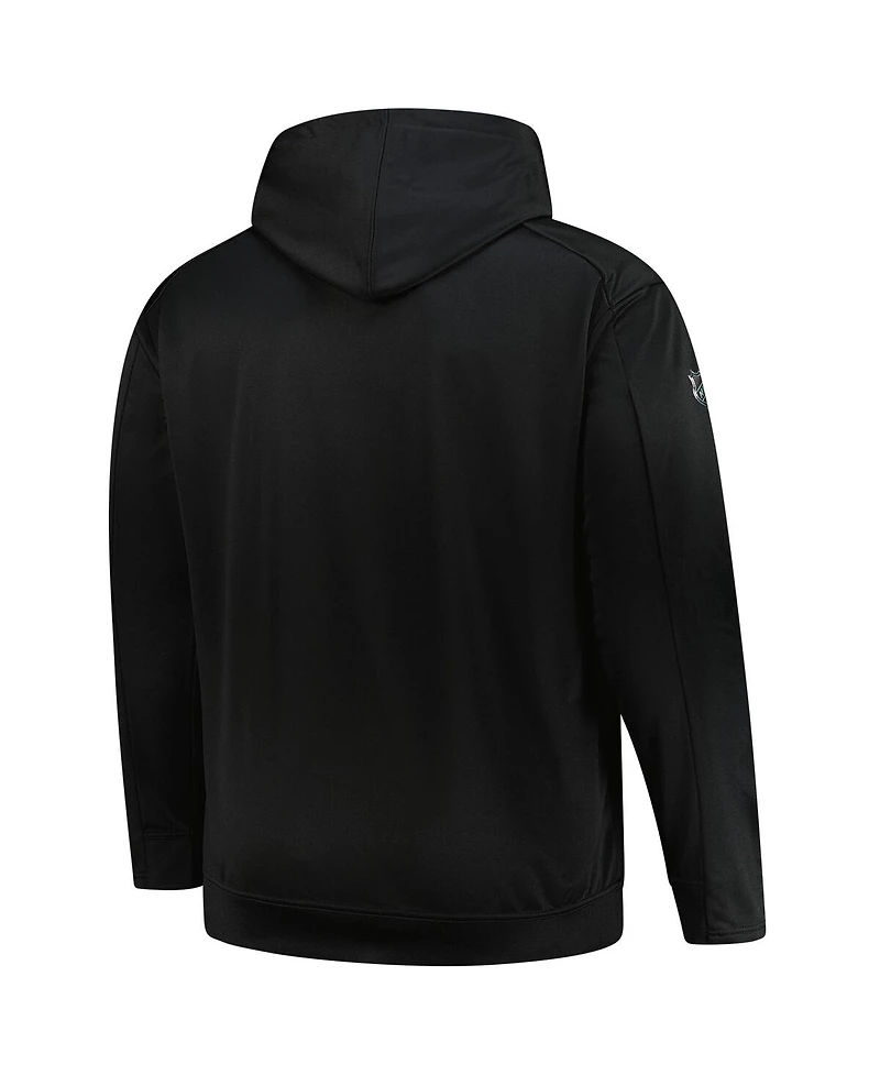 Fanatics Men's Black Chicago Blackhawks Authentic Pro Big Tall Pullover Hoodie