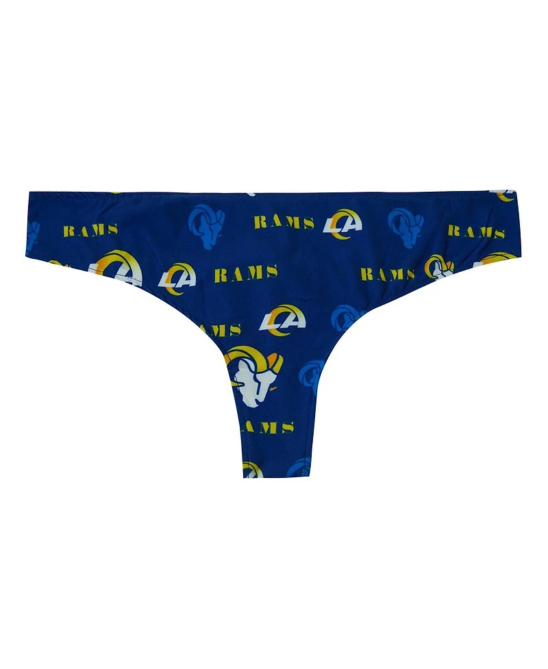 Concepts Sport Women's Royal Los Angeles Rams Mosaic All Over Print Thong