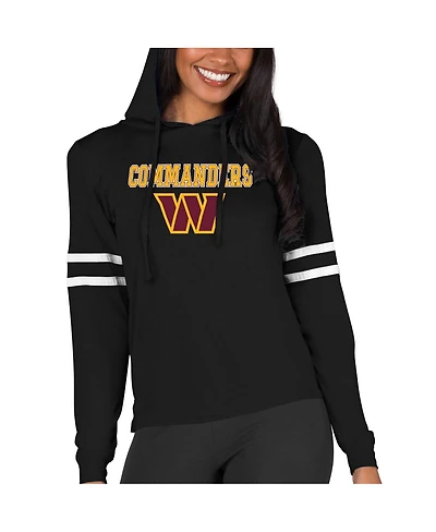 Concepts Sport Women's Black Washington Commanders Marathon Lightweight Lounge Pullover Hoodie