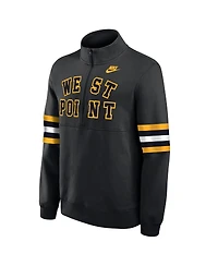 Nike Men's Black Army Knights West Point Classic Collection Club Fleece Half-Zip Pullover Hoodie