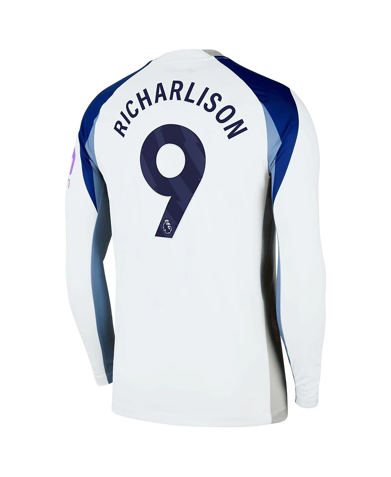 Nike Men's Richarlison White Tottenham Hotspur 2025/26 Home Replica Long Sleeve Player Jersey