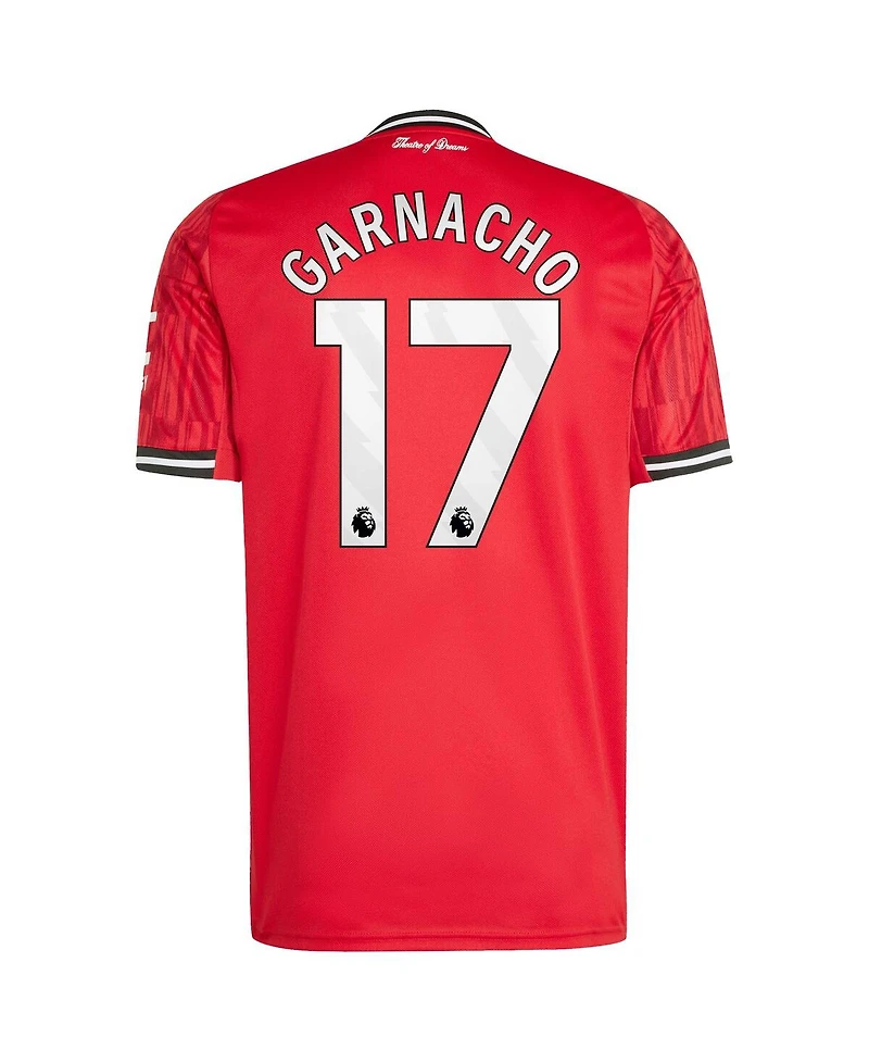 Adidas Men's Alejandro Garnacho Red Manchester United Home 2025/26 Replica Player Jersey
