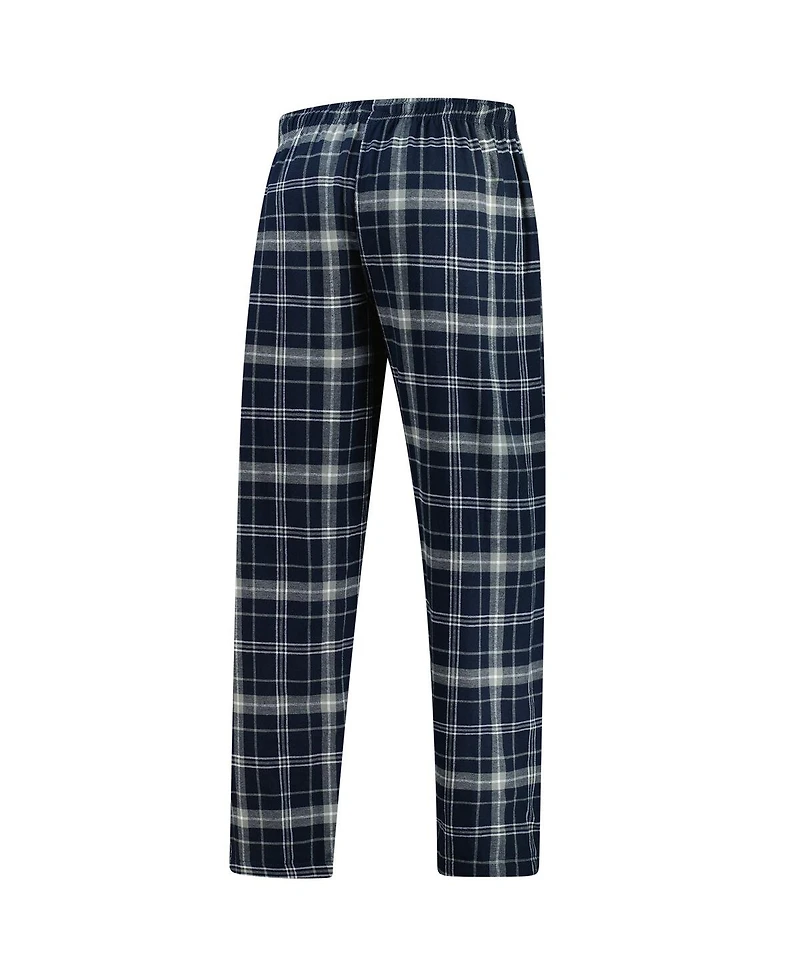Concepts Sport Men's Navy/Gray Dallas Mavericks Ultimate Plaid Flannel Pants