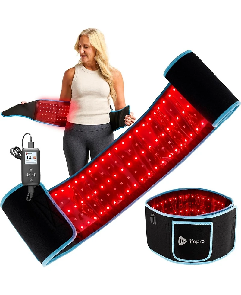 Lifepro Red Light Therapy Belt - Infrared Light for Muscle Relaxation, Inflammation & Circulation