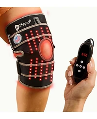 LifePro Adjustable Red & Near Infrared Light Therapy Knee Brace for Pain Relief & Faster Recovery