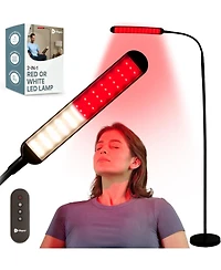 LifePro 2-in-1 Red Light Therapy & Reading Floor Lamp – 216 Led with Red, Near Infrared & White Light Modes for Skin Health, Pain Relief & Rela