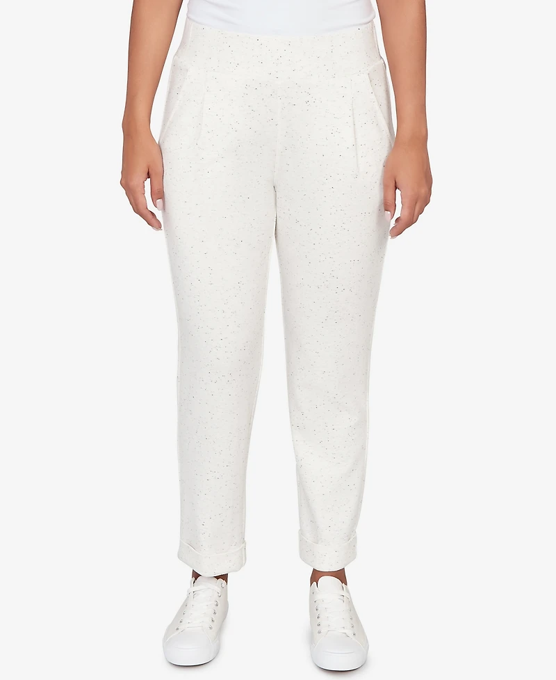 Ruby Rd. Petite Ultra Soft Knit Cuffed Ankle Pant