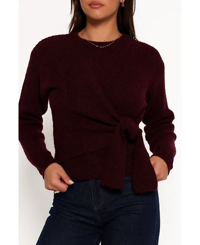 Petal and Pup Women's Ettie Wrap Side Tie Knit Sweater