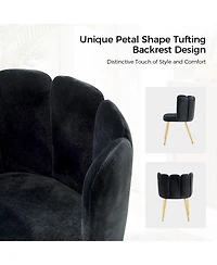 Contemporary Juan Side Chair with Tufted Back