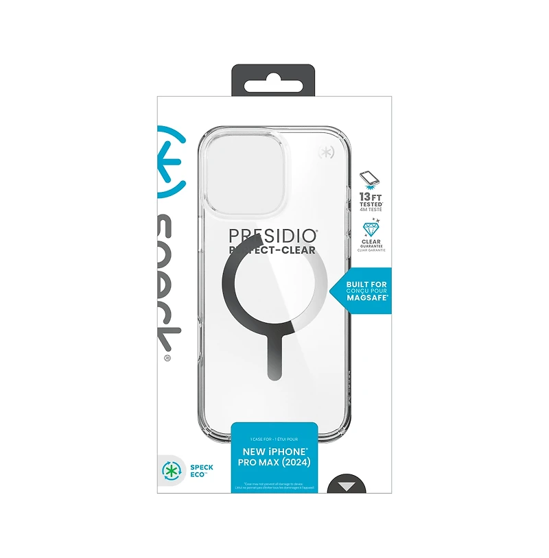 Speck Presidio Perfect Clear MagSafe Case for Apple iPhone 16 Pro Max