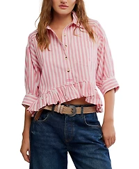 Free People Women's Bailey Striped Shirt