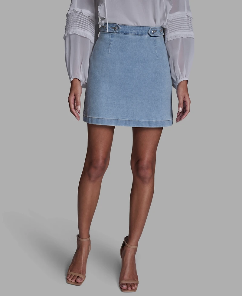 Bcbg Women's Button Waist Mini Skirt