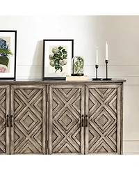 Traditional Angel 60" Wide Sideboard with Adjustable Shelves