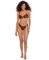 Steve Madden Women's X-Back Ring V-Neck Bralette Top