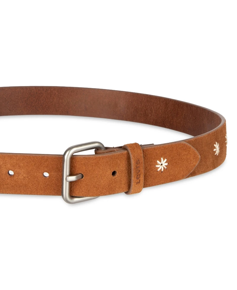 Levi's Women's Casual Floral Embroidered Belt