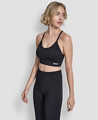 Dkny Women's Seamless Low Impact Racer Back Longline Bra