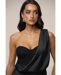 Jluxlabel Women's Draped Radiance Maxi Dress