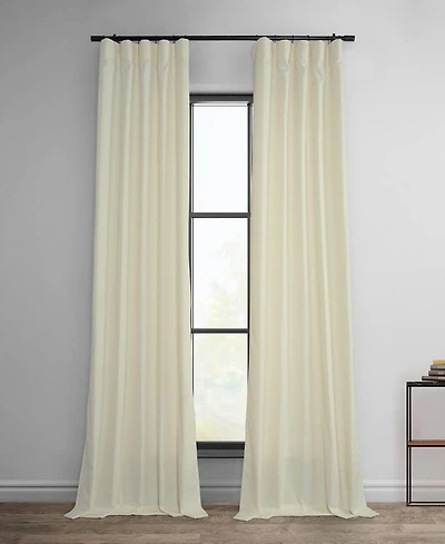 Half Price Drapes Dobby Linen Curtain