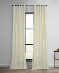 Half Price Drapes Dobby Linen Curtain