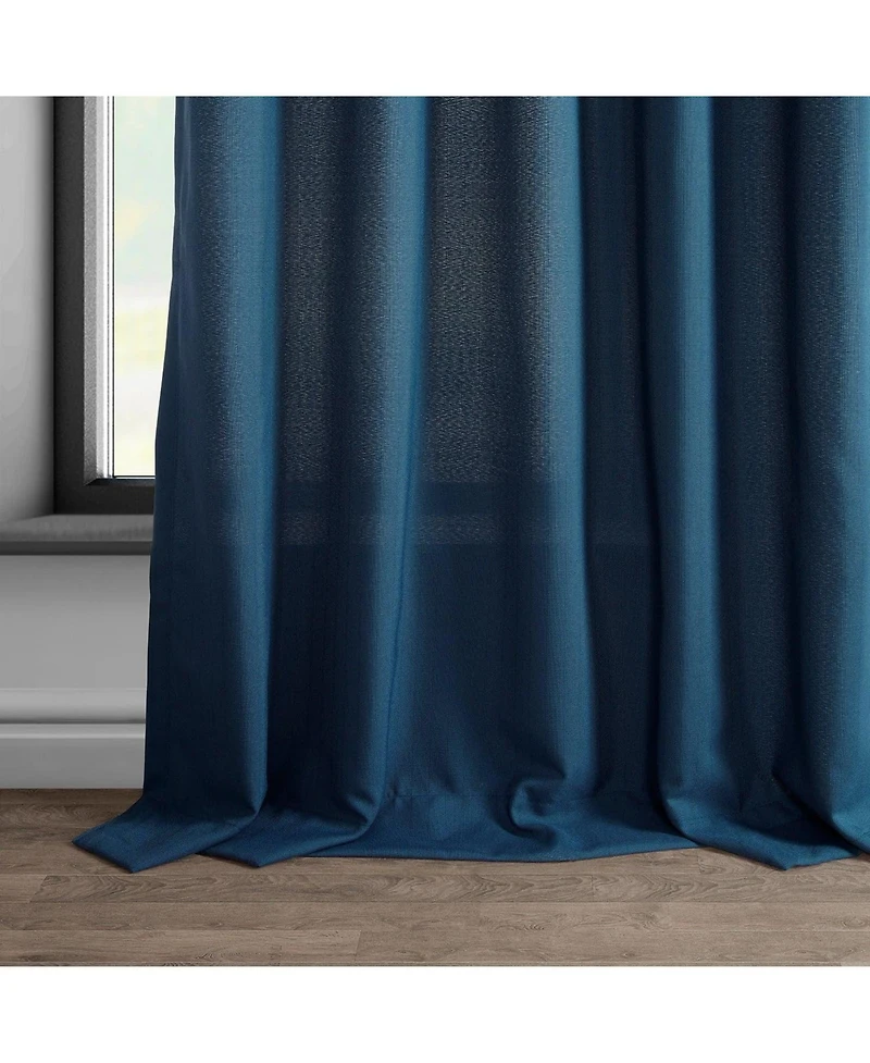 Half Price Drapes Dobby Linen Curtain