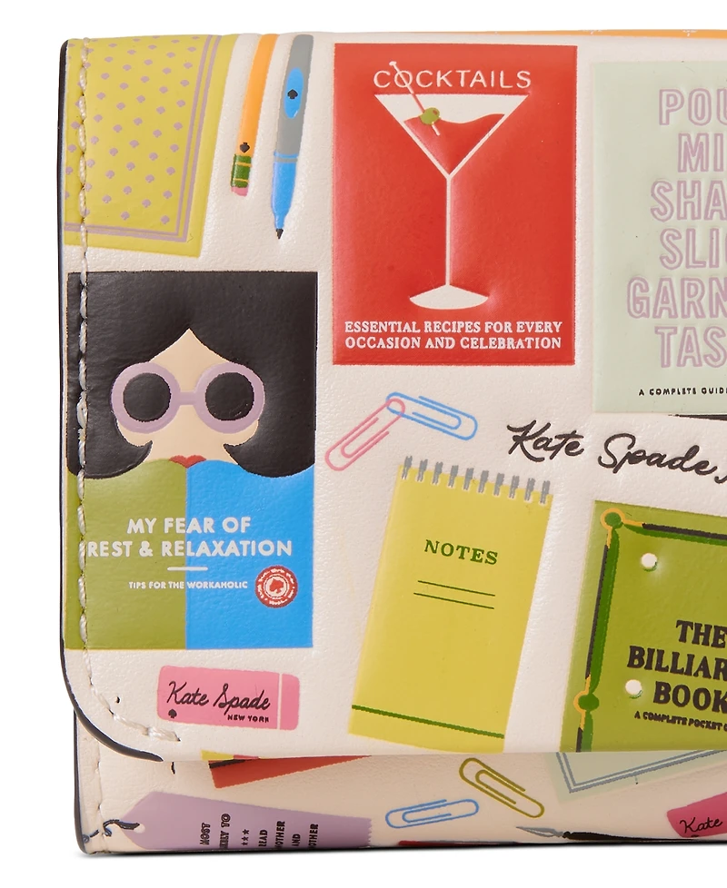 kate spade new york Page Turner Trifold Leather Wallet