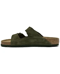 Birkenstock Men's Arizona Suede Leather Soft Footbed Sandals from Finish Line