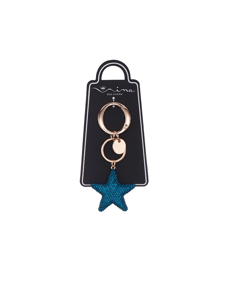 Nina Crystal star bag charm