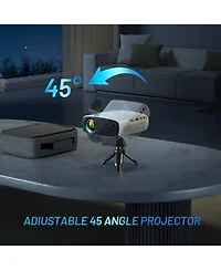 Elephas Mini Projector for iPhone, Elephas 2024 Upgraded 1080P Hd Projector, 8000L Portable Projector with Tripod and Carry Bag, Movie Projector Compa