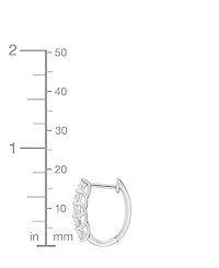 Forever Grown Diamonds Lab-Grown Diamond Hoop Earrings (1 ct. t.w.) in Sterling Silver Rhodium