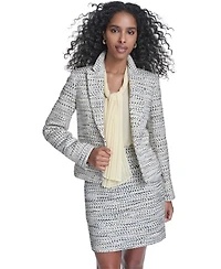 Calvin Klein Petite Cropped Tweed jacket