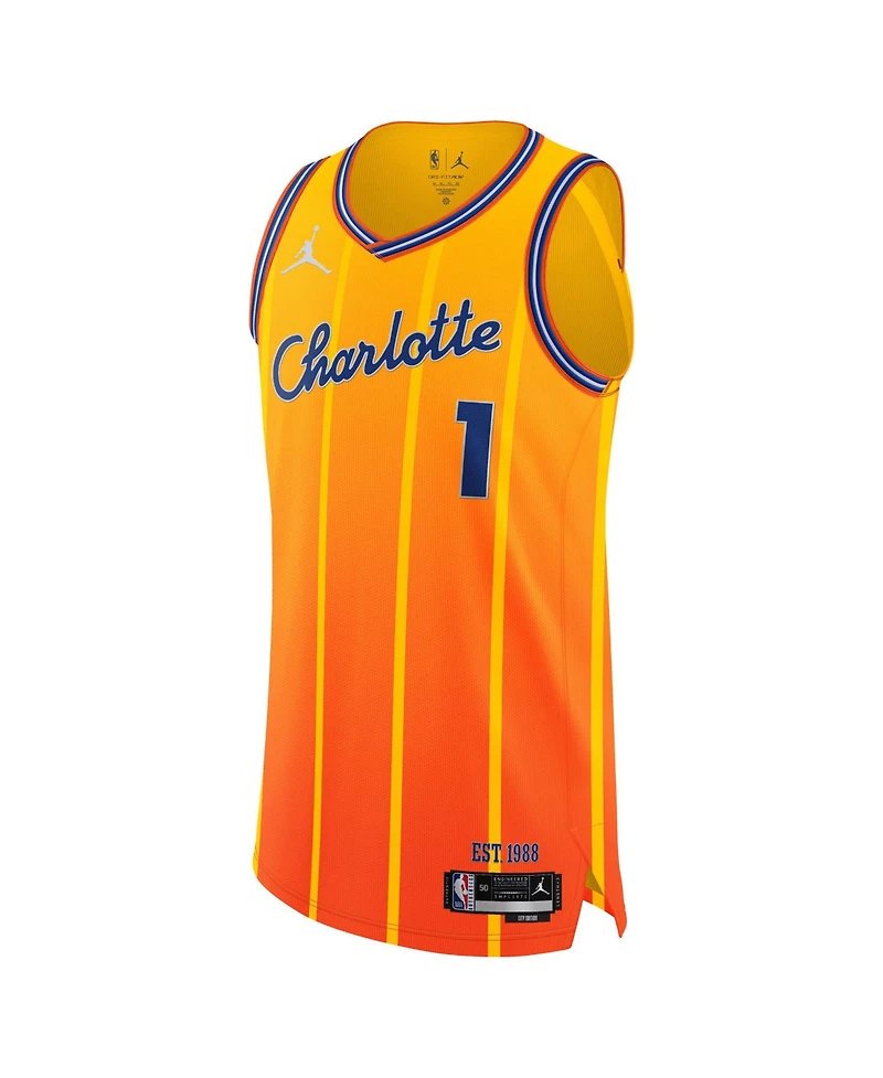 Nike Men's and Women's Lamelo Ball Orange Charlotte Hornets 2025/26 City Edition Authentic Jersey