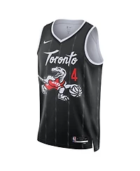 Nike Men's and Women's Scottie Barnes Black Toronto Raptors 2025/26 City Edition Swingman Jersey