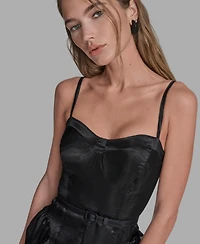 Bcbg Women's Sweetheart Neck Midi Dress