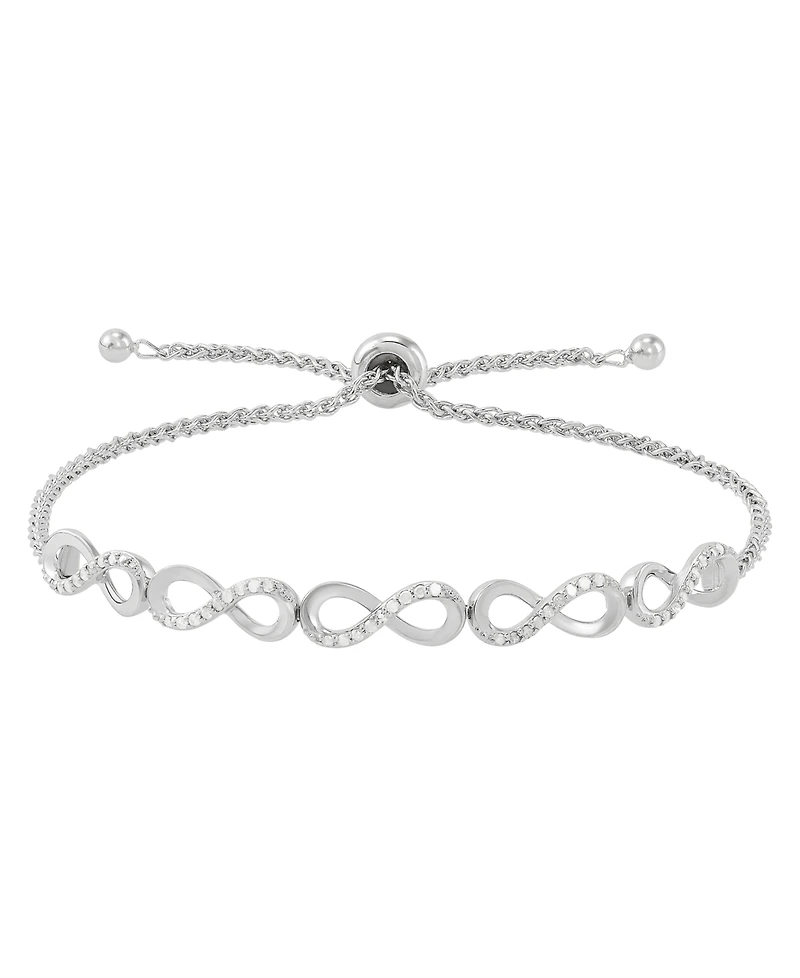Macy's Diamond (1/4 ct. t.w.) Bracelet in Sterling Silver