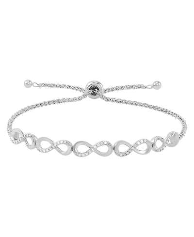 Macy's Diamond (1/4 ct. t.w.) Bracelet in Sterling Silver