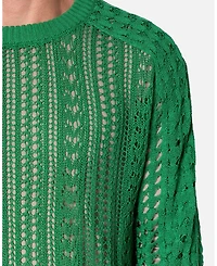 mnml Men's Crochet Knit Sweater