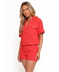 Petal and Pup Women's Flo Shirt - Red