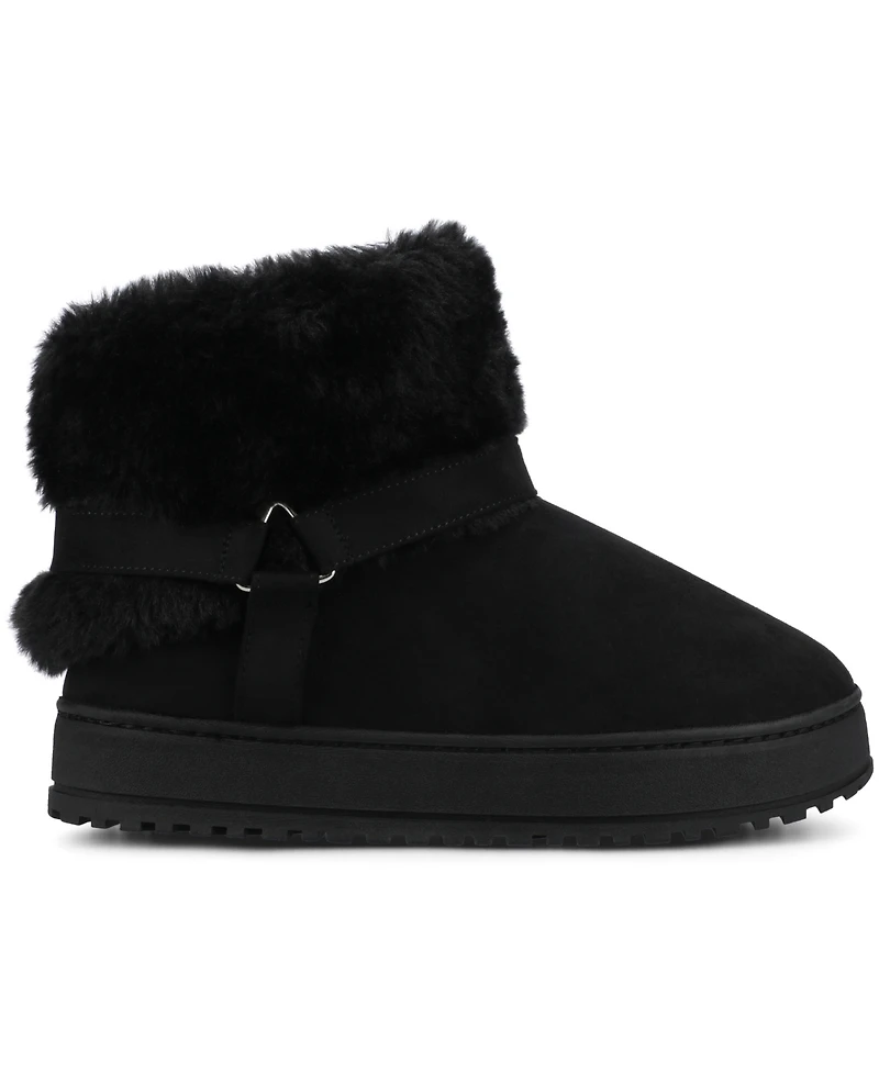 Journee Collection Women's Thada Round Toe Slipper Booties