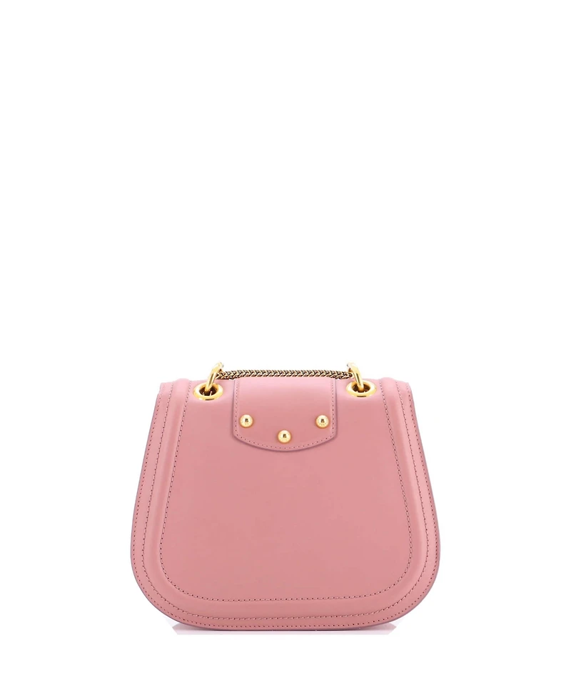 Pre-Owned Dolce & Gabbana Small Amore Chain Crossbody Bag Leather