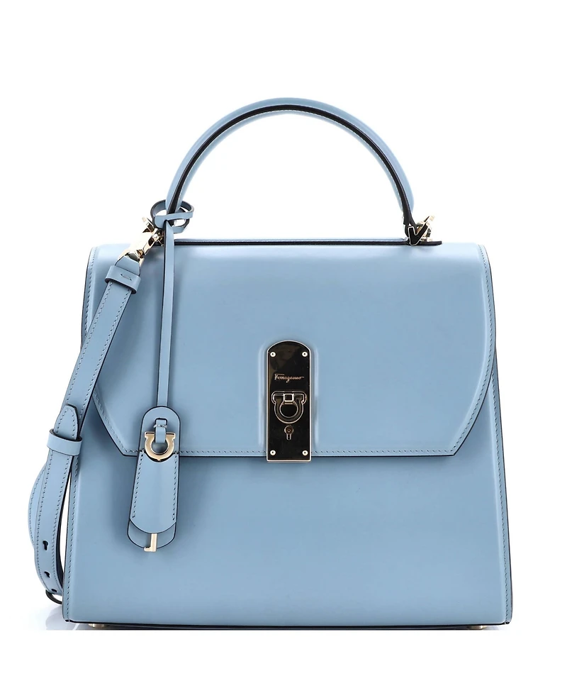 Pre-Owned Salvatore Ferragamo Boxyz Top Handle Bag Leather