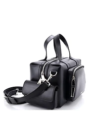 Pre-Owned Versace Small Cargo Boston Duffle Bag Leather