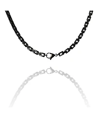 Lucky Brand Men s Black Stainless Link 22'' Chain Necklace