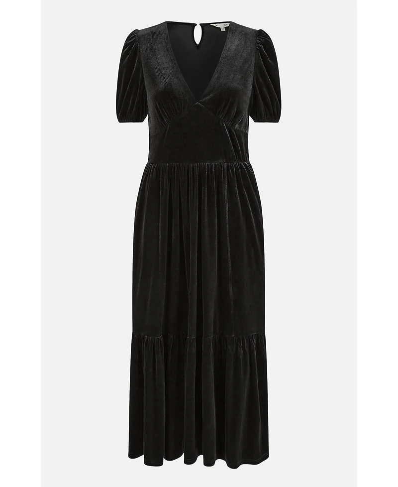 Yumi Women's Velvet Midi Dress