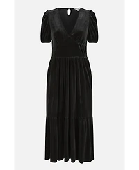 Yumi Women's Velvet Midi Dress