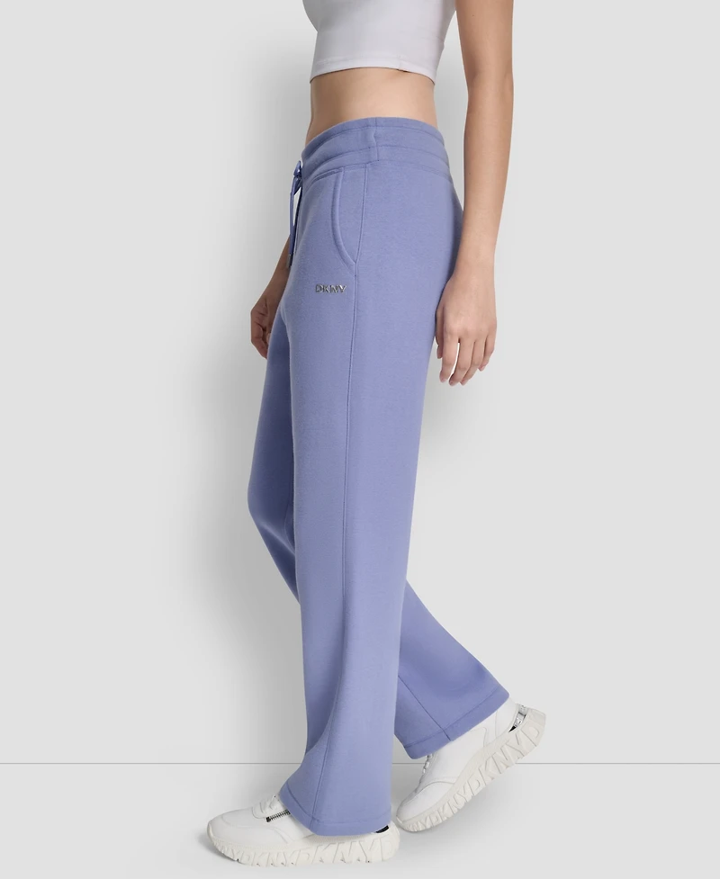 Dkny Women's Metallic Bubble Open Leg Pull-On Pants