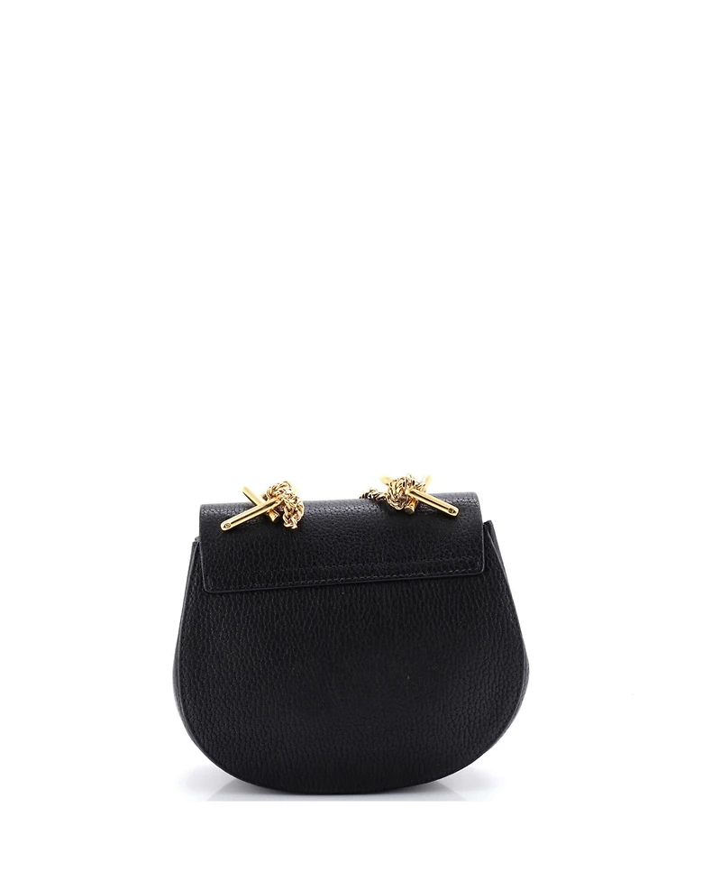 Pre-Owned Chloe Mini Drew Crossbody Bag Leather