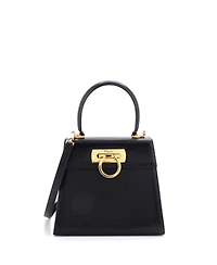 Pre-Owned Salvatore Ferragamo Mini Gancini Convertible Top Handle Bag Leather