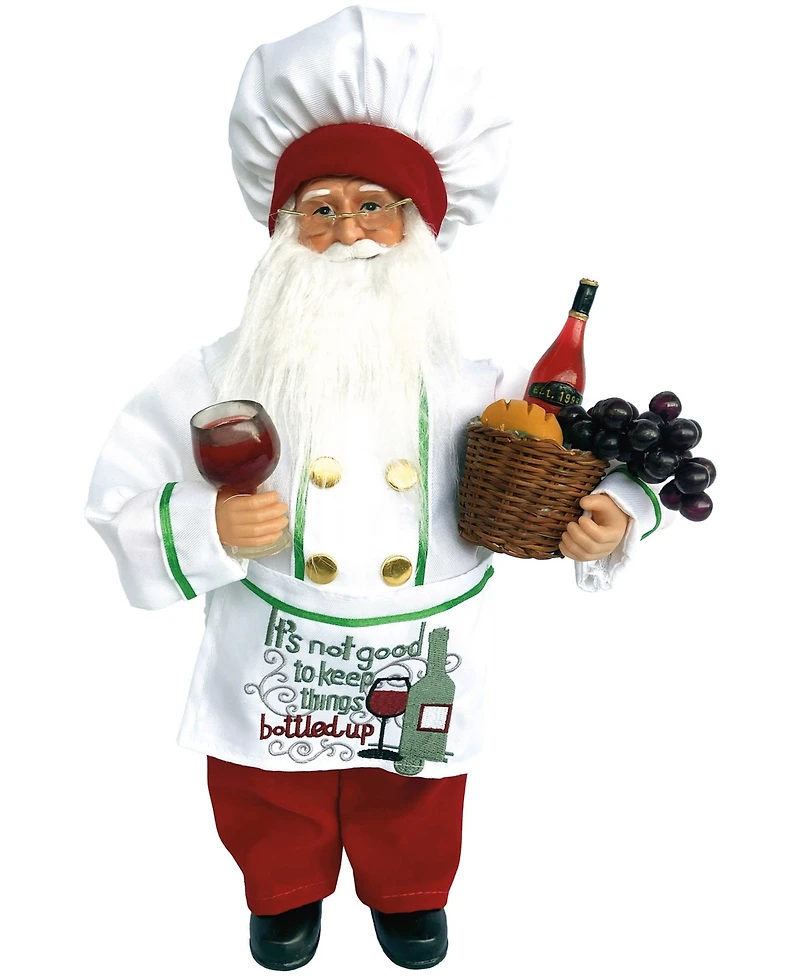 Santa's Workshop 16" It's Not Good to Keep Things Bottled Up Santa Claus