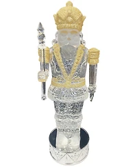 Santa's Workshop 13" Nutcracker Glitter Globe